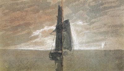 Joseph Mallord William Turner Sailing vessel at sea (mk31)